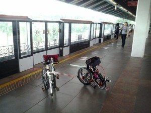Bikes waiting for MRT